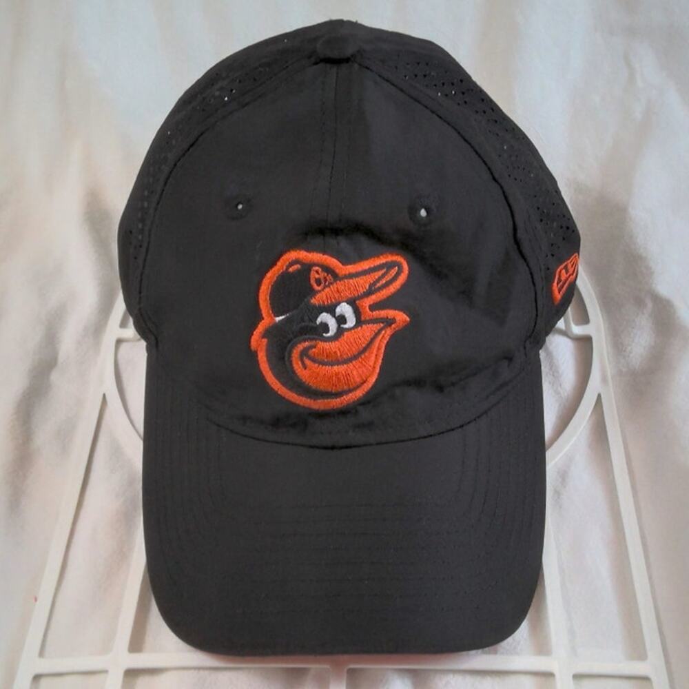 New Era Baltimore Orioles 9Twenty Adjustable Cap/Hat Black Perforated Rear MLB